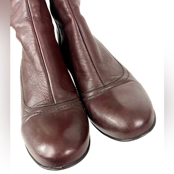 La Canadienne Burgundy Heeled Boots - Size 8.5 - Picture 3 of 9